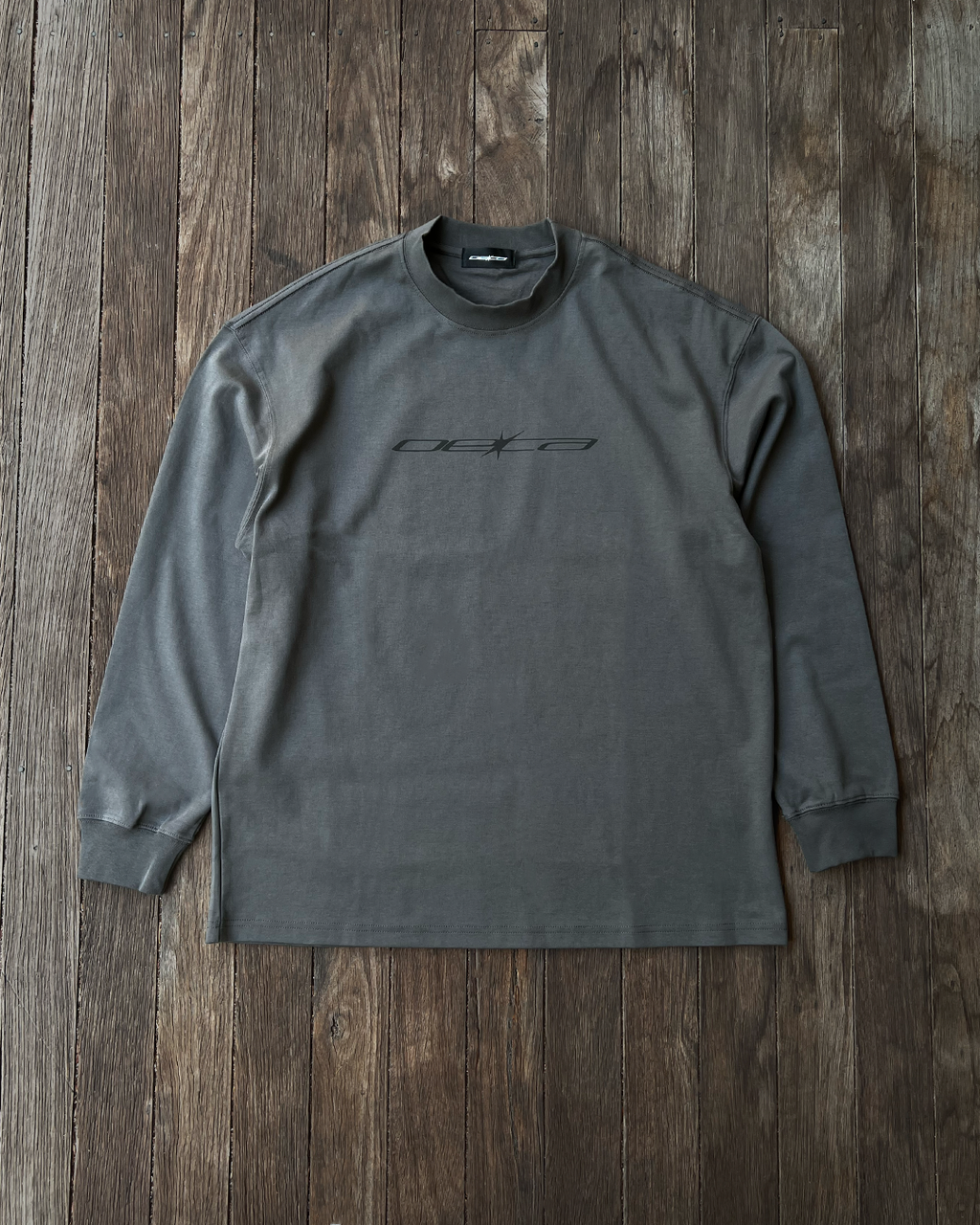 Thin Logo - Dark Grey Long-Sleeve Tee