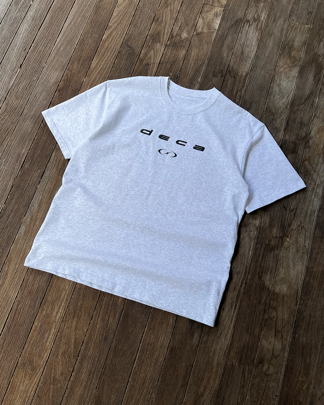 Sport Logo - Grey Heavyweight Drop Shoulder Cotton Tee