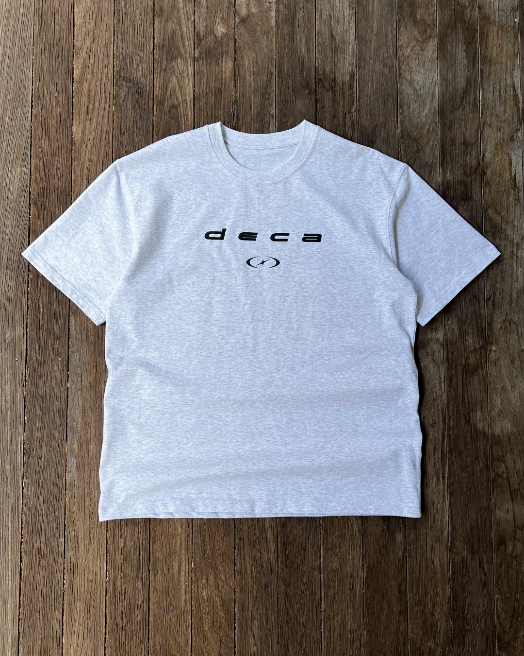 Sport Logo - Grey Heavyweight Drop Shoulder Cotton Tee