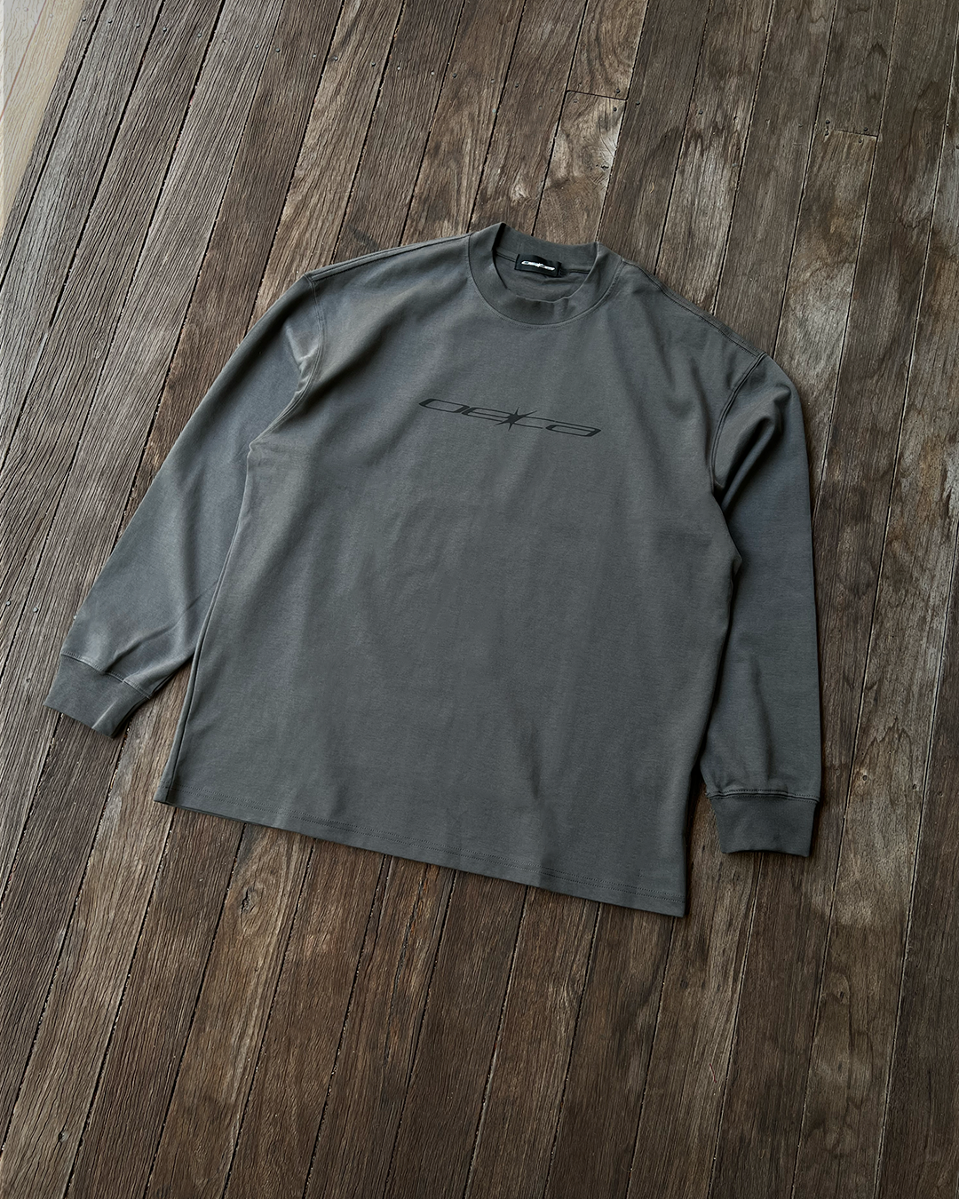 Thin Logo - Dark Grey Long-Sleeve Tee