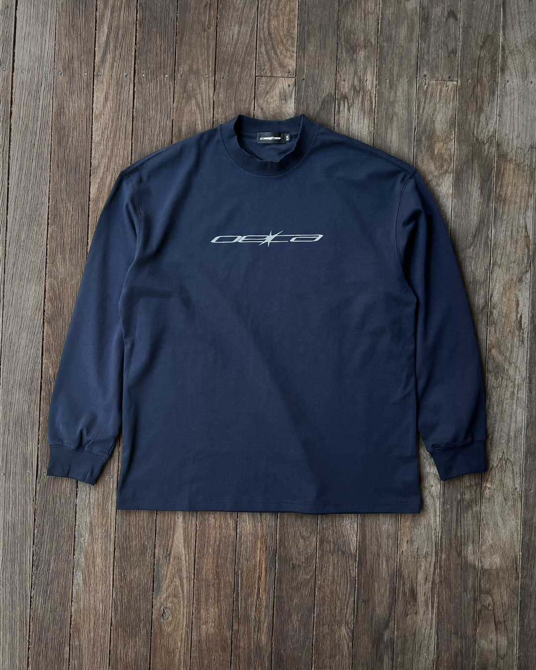 Thin Logo - Navy Long-Sleeve Tee