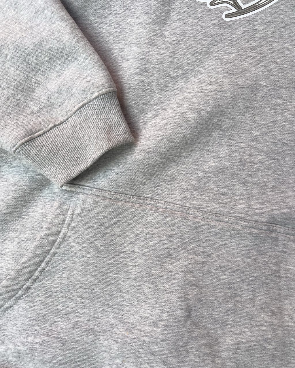 White Star Logo - Oversized Fleeced Hoodie