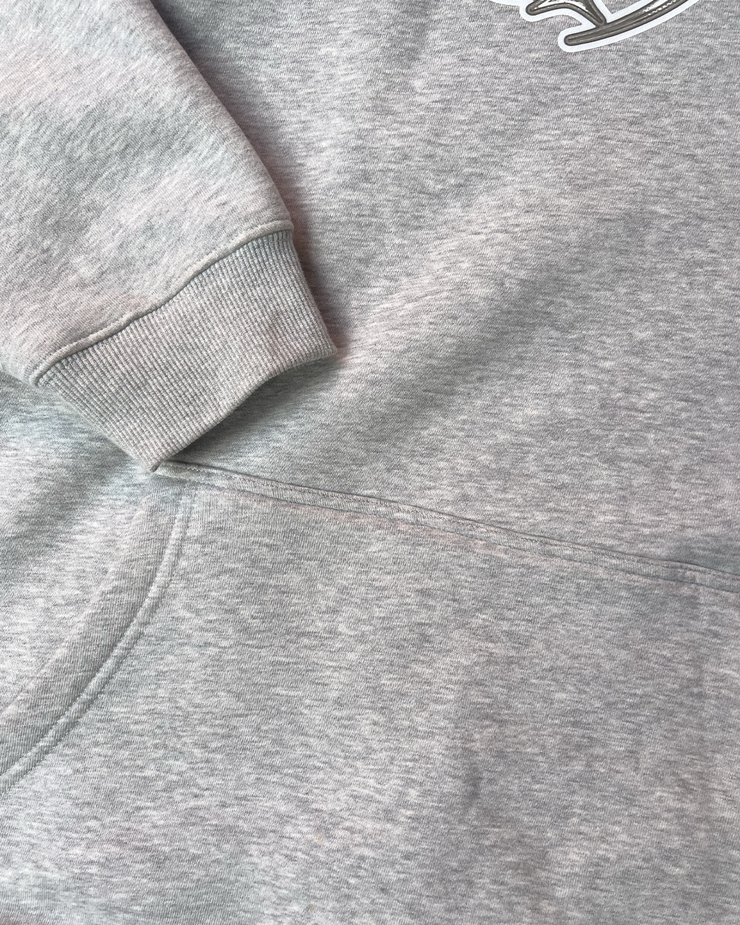 White Star Logo - Oversized Fleeced Hoodie