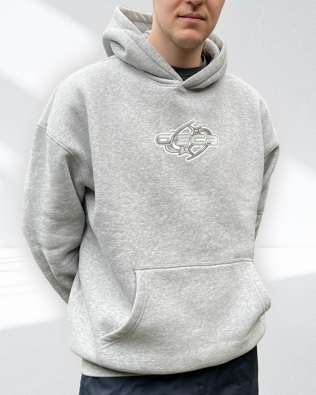 White Star Logo - Oversized Fleeced Hoodie